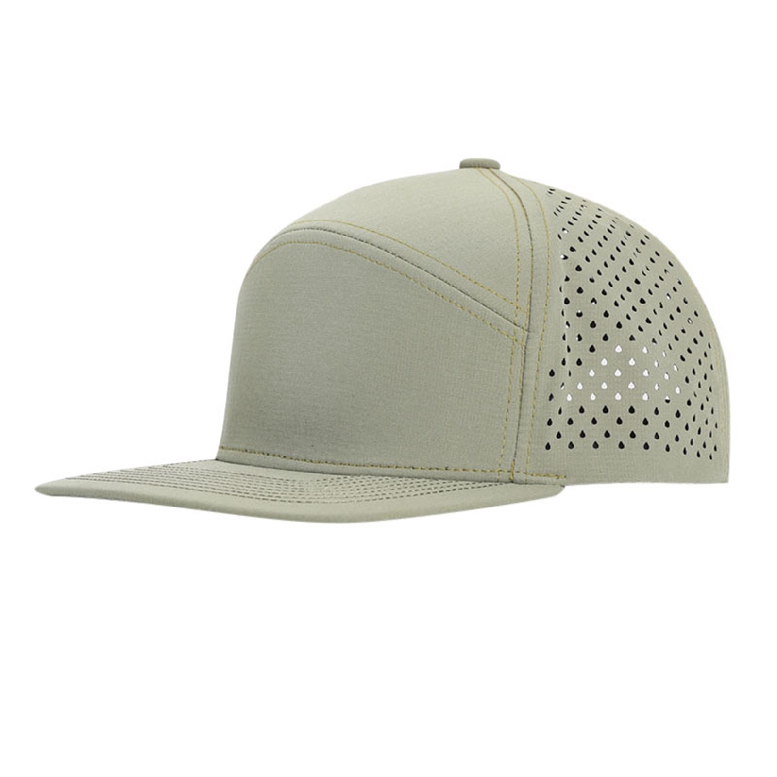 thumbnail image 2 of Gorra de béisbol de visera plana para hombre - Gorra ajustable con cierre a presión - Diseño perforado transpirable, talla única para circunferencias de cabeza de 57-60 cm, 2 of 8